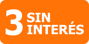 3 cuotas sin interés
