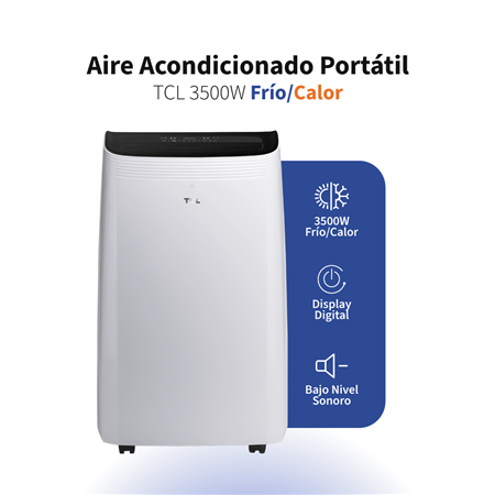 Aire Acondicionado Portátil TCL 3500W Frío/Calor