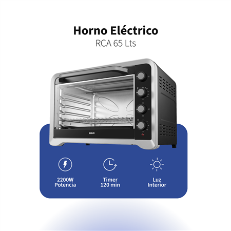 Horno Eléctrico RCA 65 Lts R65CONV