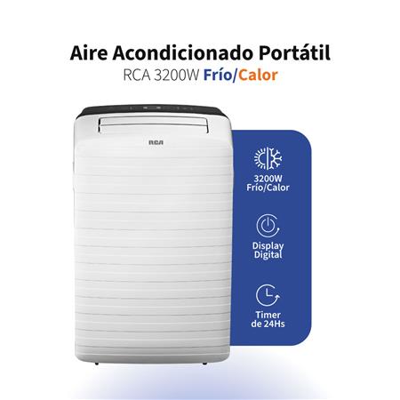 Aire Acondicionado Portátil RCA 3200W Frío/Calor